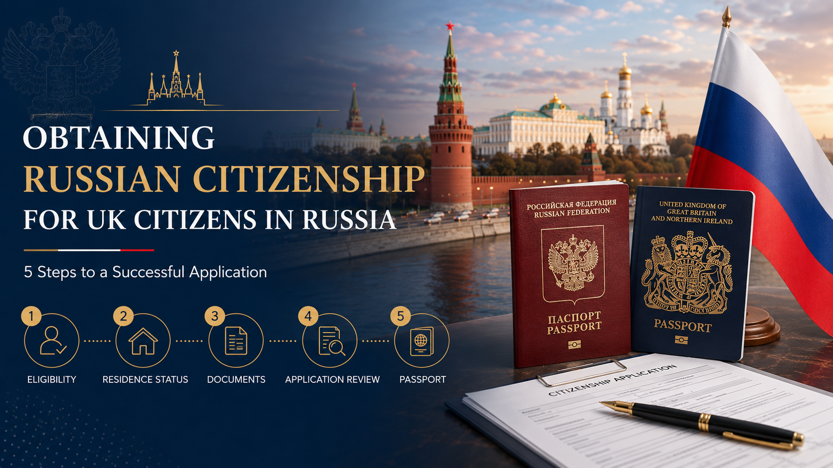 Obtaining Russian Citizenship for UK Citizens in Russia: 5 Steps to a Successful Application