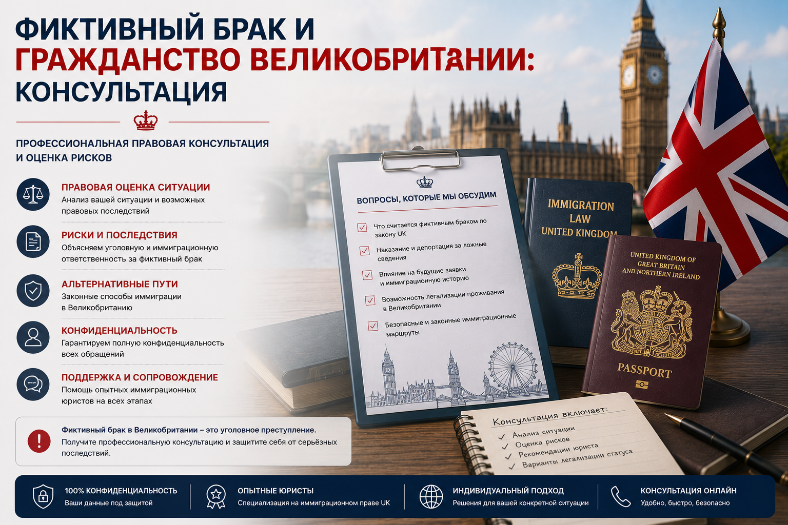 Образец документа — Фиктивный брак и гражданство Великобритании: консультация
