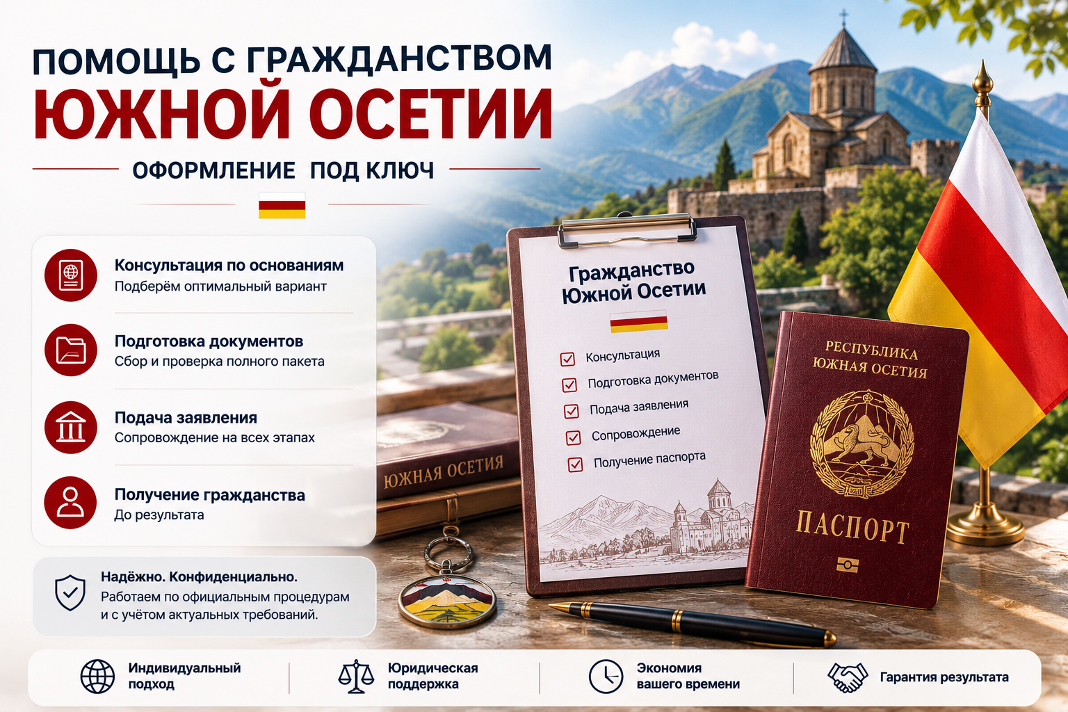Помощь с гражданством Южной Осетии | Реестр Гарант