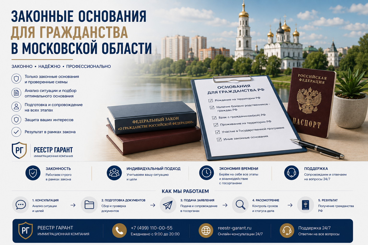 Законные основания для гражданства в Московской области