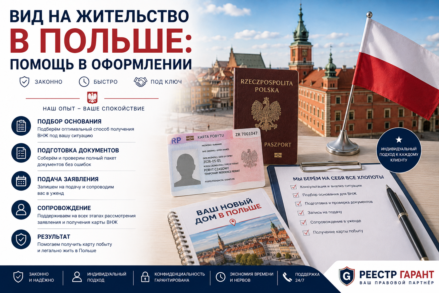 Вид на жительство в Польше: помощь в оформлении