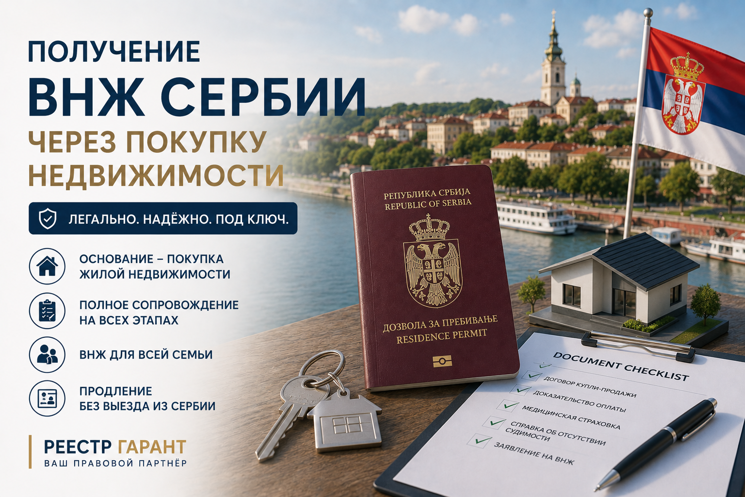 Получение ВНЖ Сербии через покупку недвижимости | Реестр Гарант