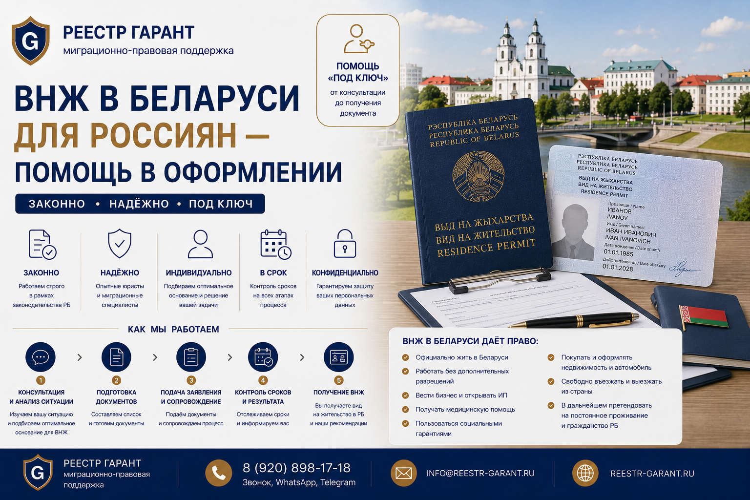 Образец документа — ВНЖ в Беларуси для россиян — помощь в оформлении