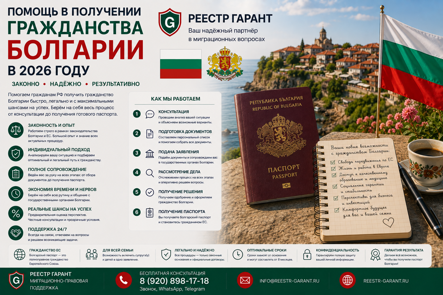 Образец документа — Помощь в получении гражданства Болгарии в 2026 году