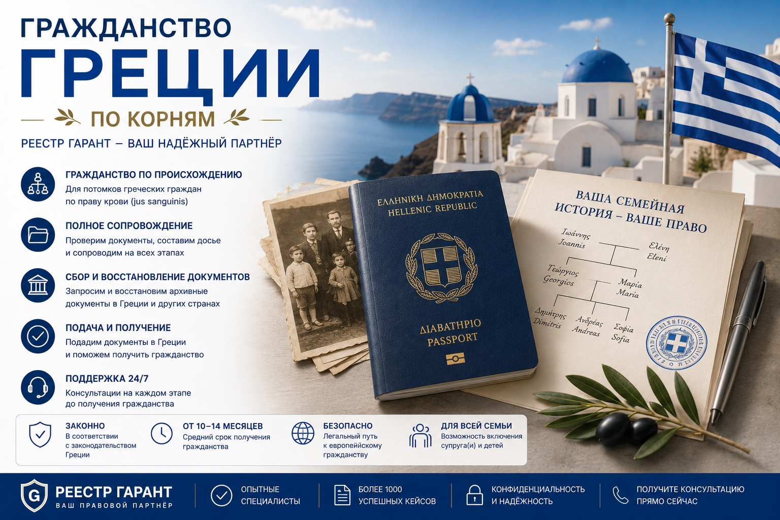 Образец документа — Гражданство Греции по корням | Реестр Гарант