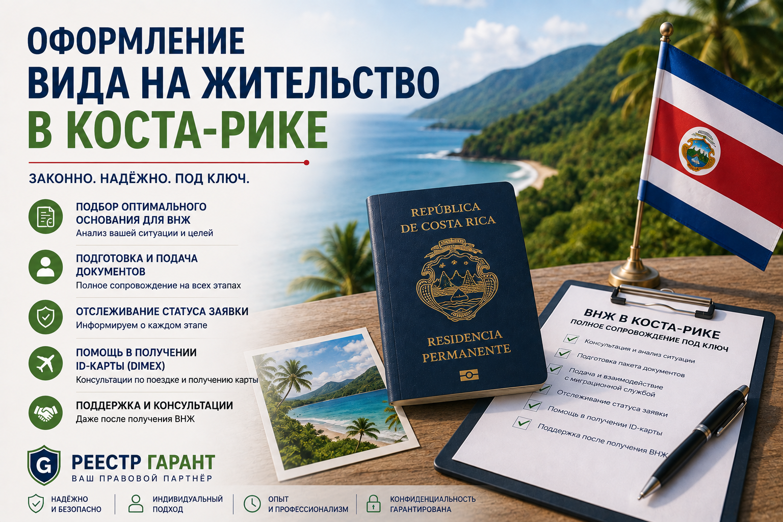 Оформление вида на жительство в Коста-Рике