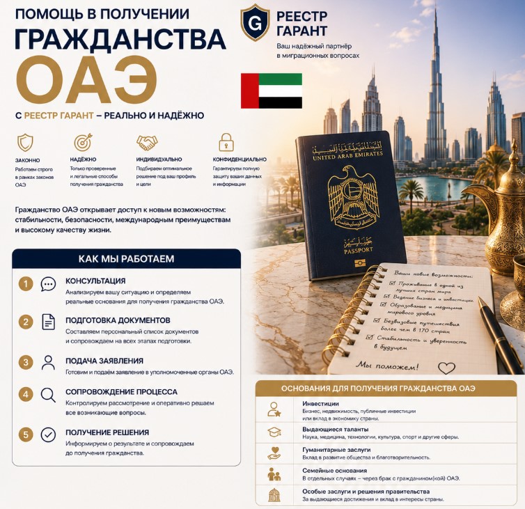 Образец документа — Помощь в получении гражданства ОАЭ | Реестр Гарант